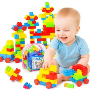 110 Pcs Bag Building Blocks Toys for Kids Educational and Learning Puzzle Games for Kids Girls & Boys Preschool Children Multicolour